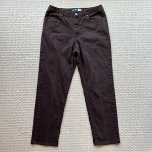 Liz Claiborne Straight Leg Brown Jeans